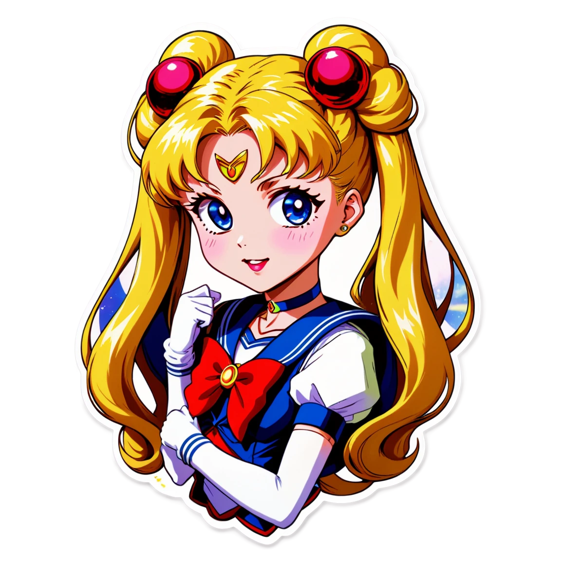 Sailor Moon with blonde hair, Sailor Moon sticker