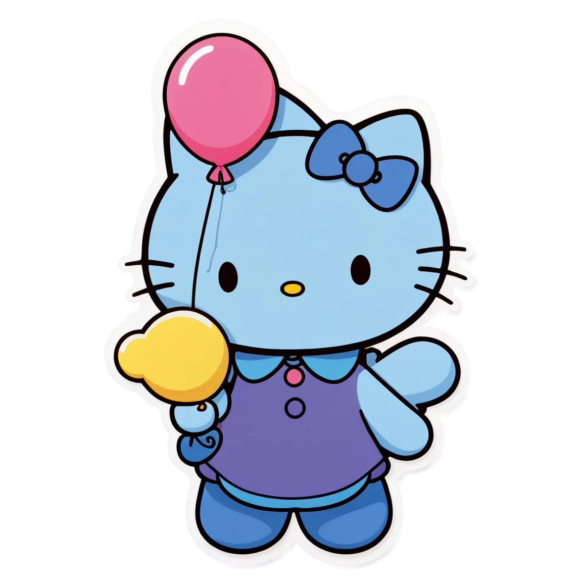 Sanrio holding a balloon