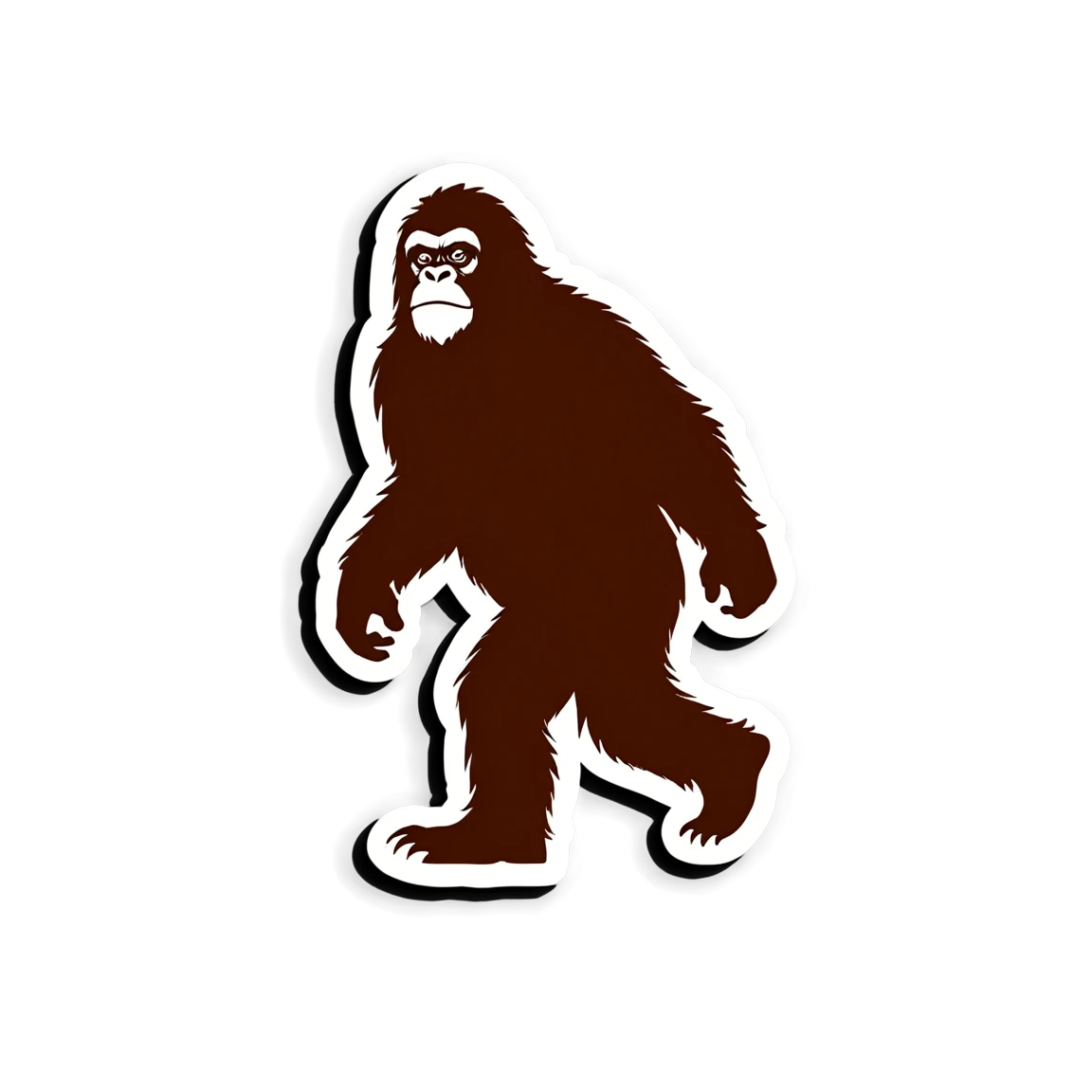 Sasquatch hiding, Sasquatch sticker