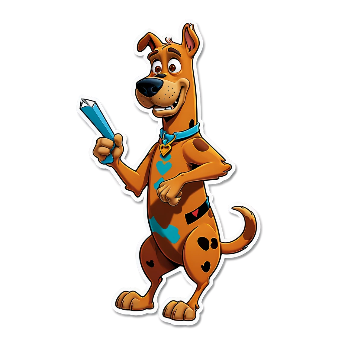 Scooby-Doo solving a mystery, Scooby-Doo sticker