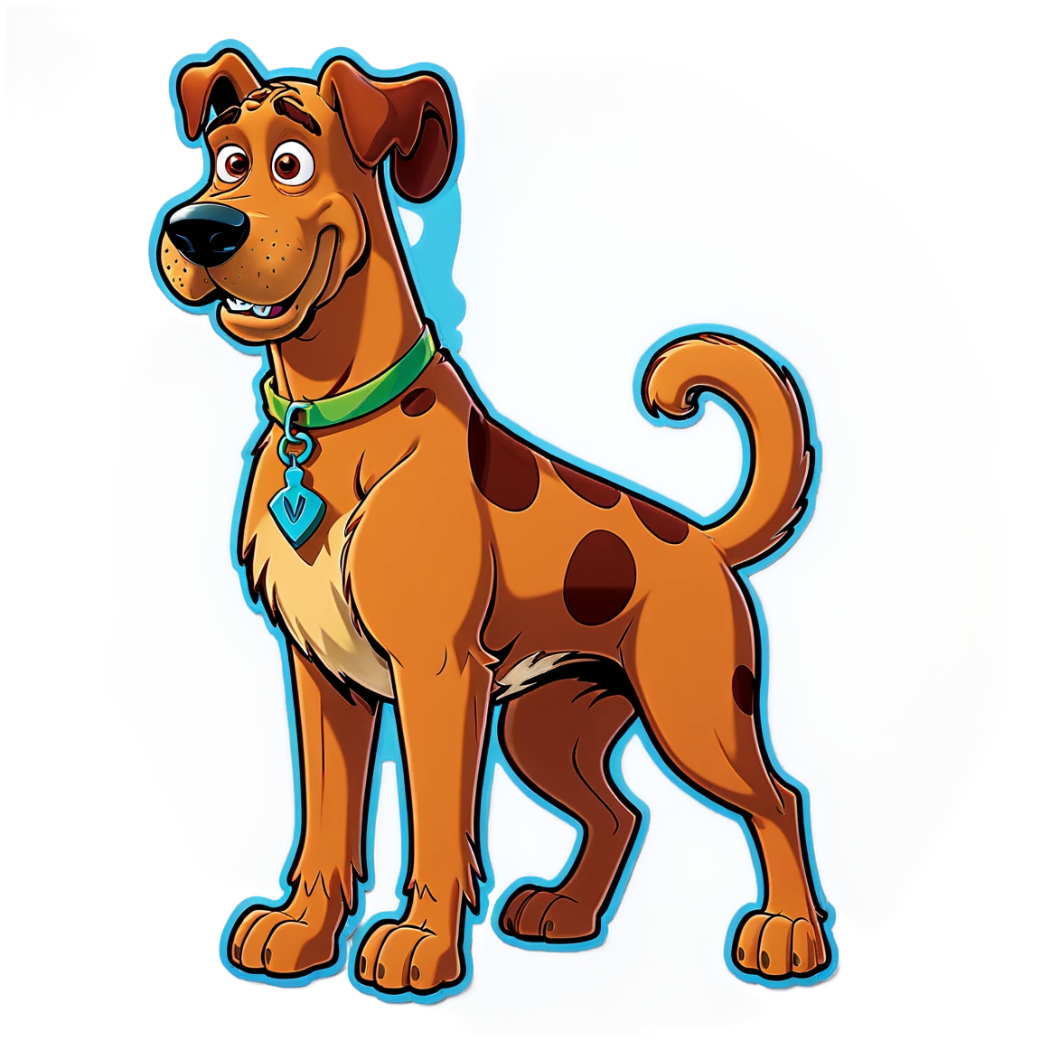 Scooby-Doo with Shaggy, Scooby-Doo sticker