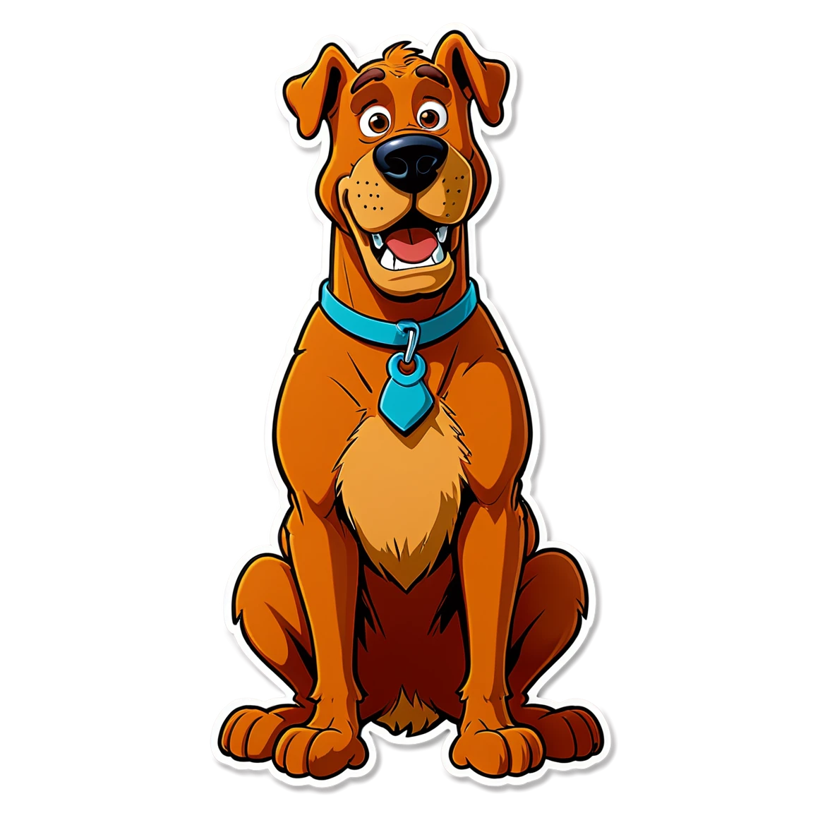 Scooby-Doo scared, Scooby-Doo sticker