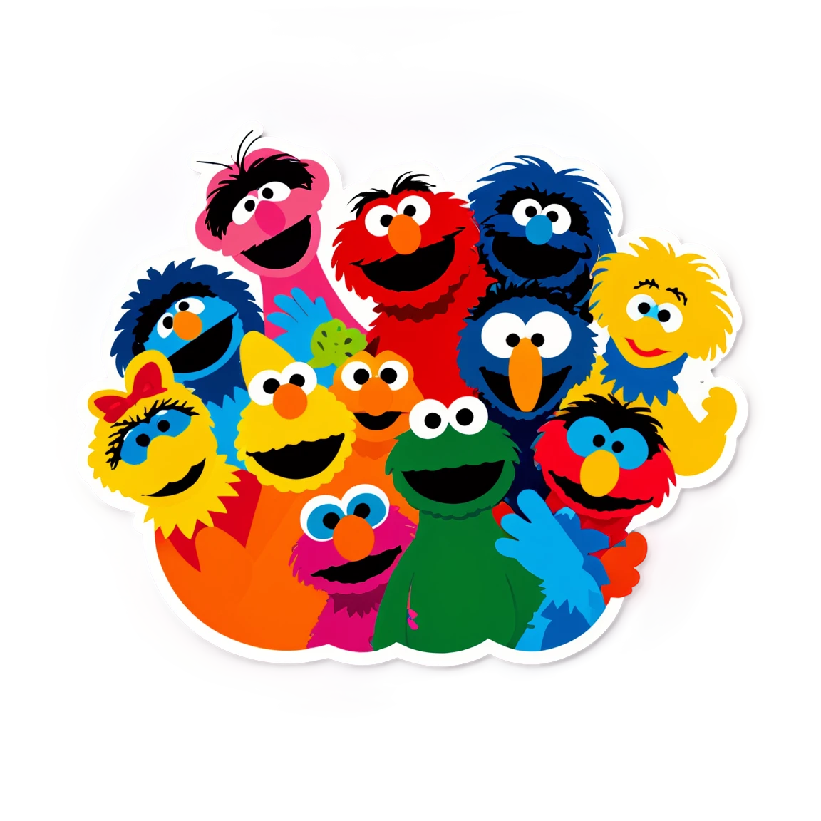 Sesame Street in Sesame Street, Sesame Street sticker