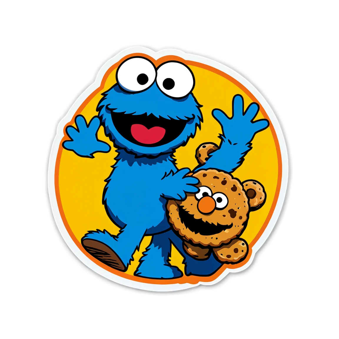 Sesame Street with Cookie Monster, Sesame Street sticker