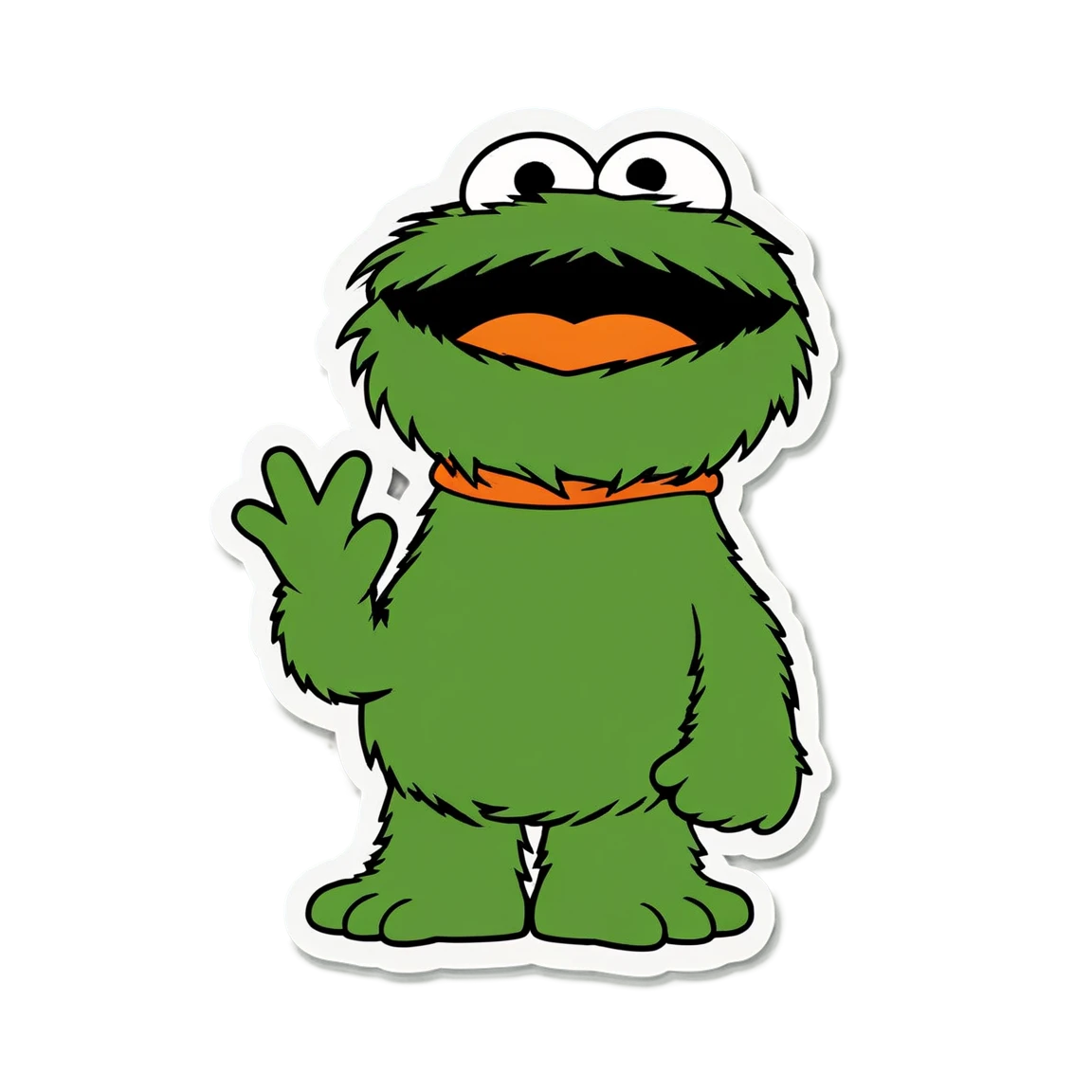 Sesame Street with Oscar the Grouch, Sesame Street sticker