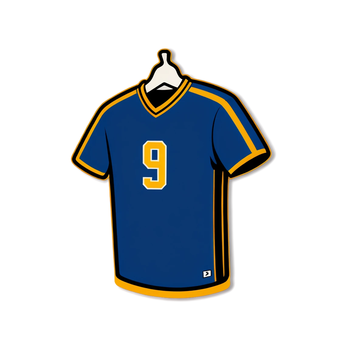 Sports jersey, shirt sticker