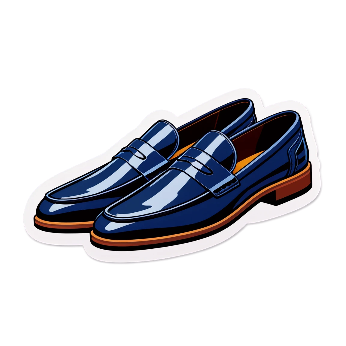 Shoe sticker, casual loafer, shoe sticker