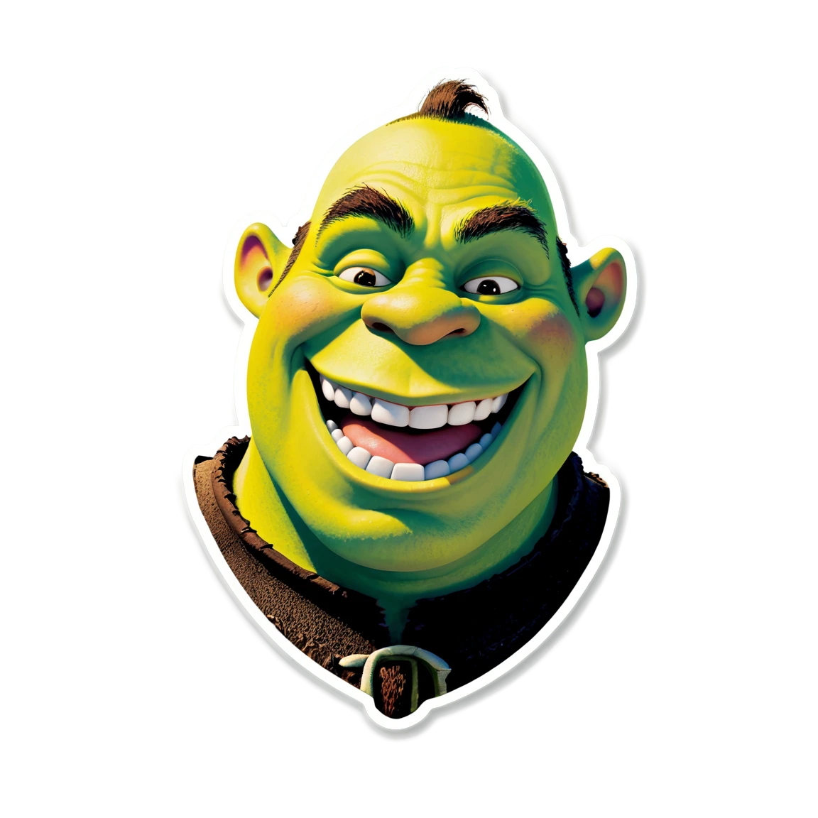 Shrek laughing, Shrek sticker