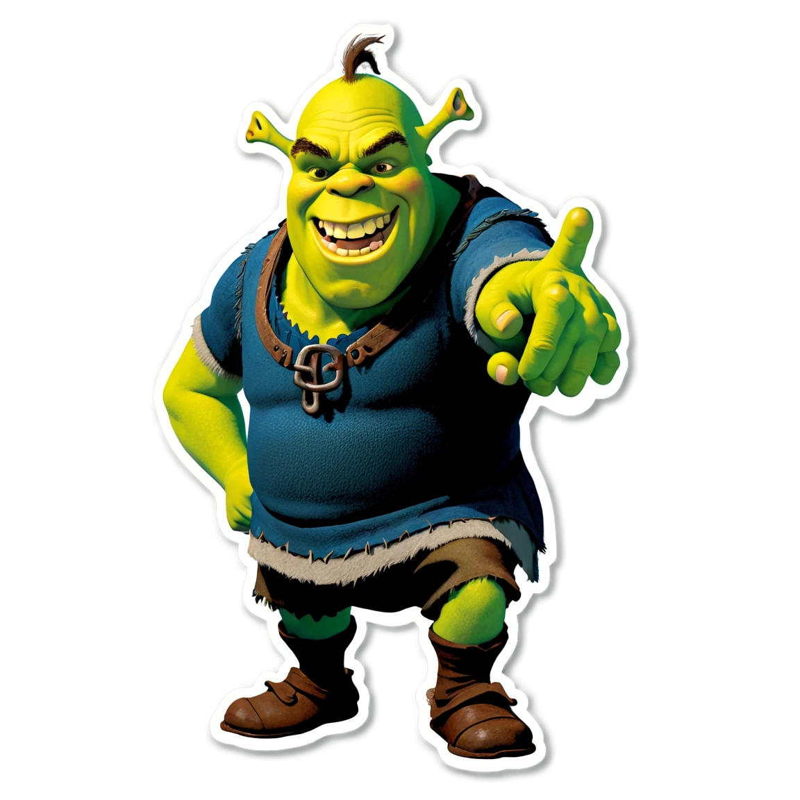 Shrek green ogre, Shrek sticker