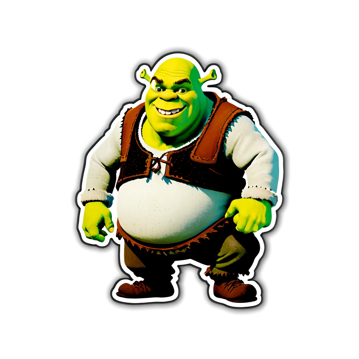 Shrek in the swamp, Shrek sticker