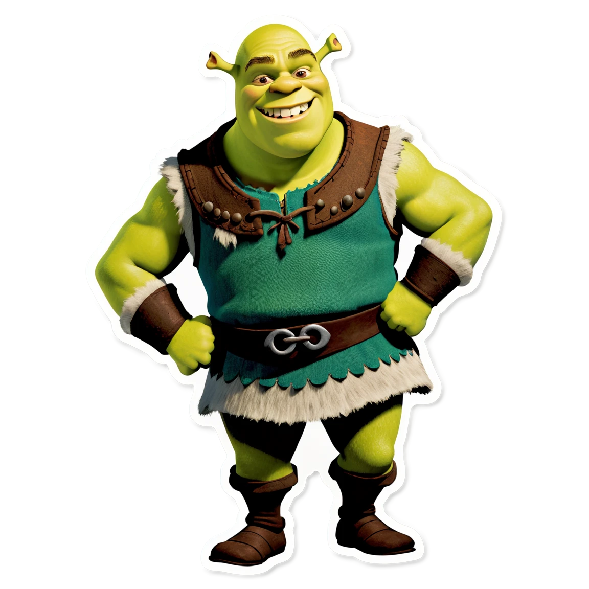 Shrek heroic pose, Shrek sticker