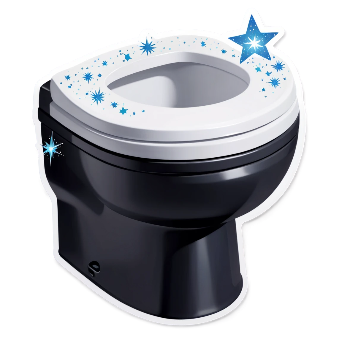 Skibidi Toilet with sparkles, Skibidi Toilet sticker