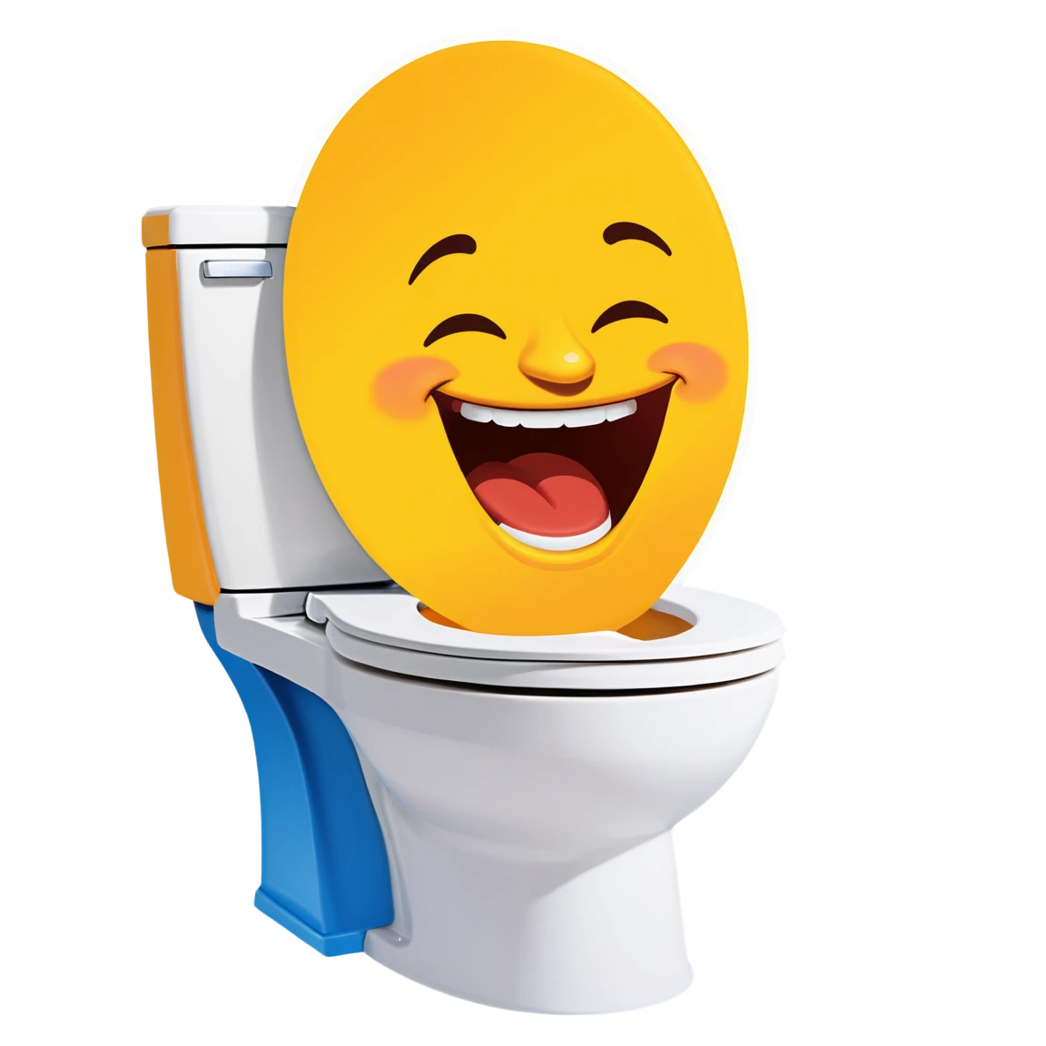 Skibidi Toilet laughing, Skibidi Toilet sticker