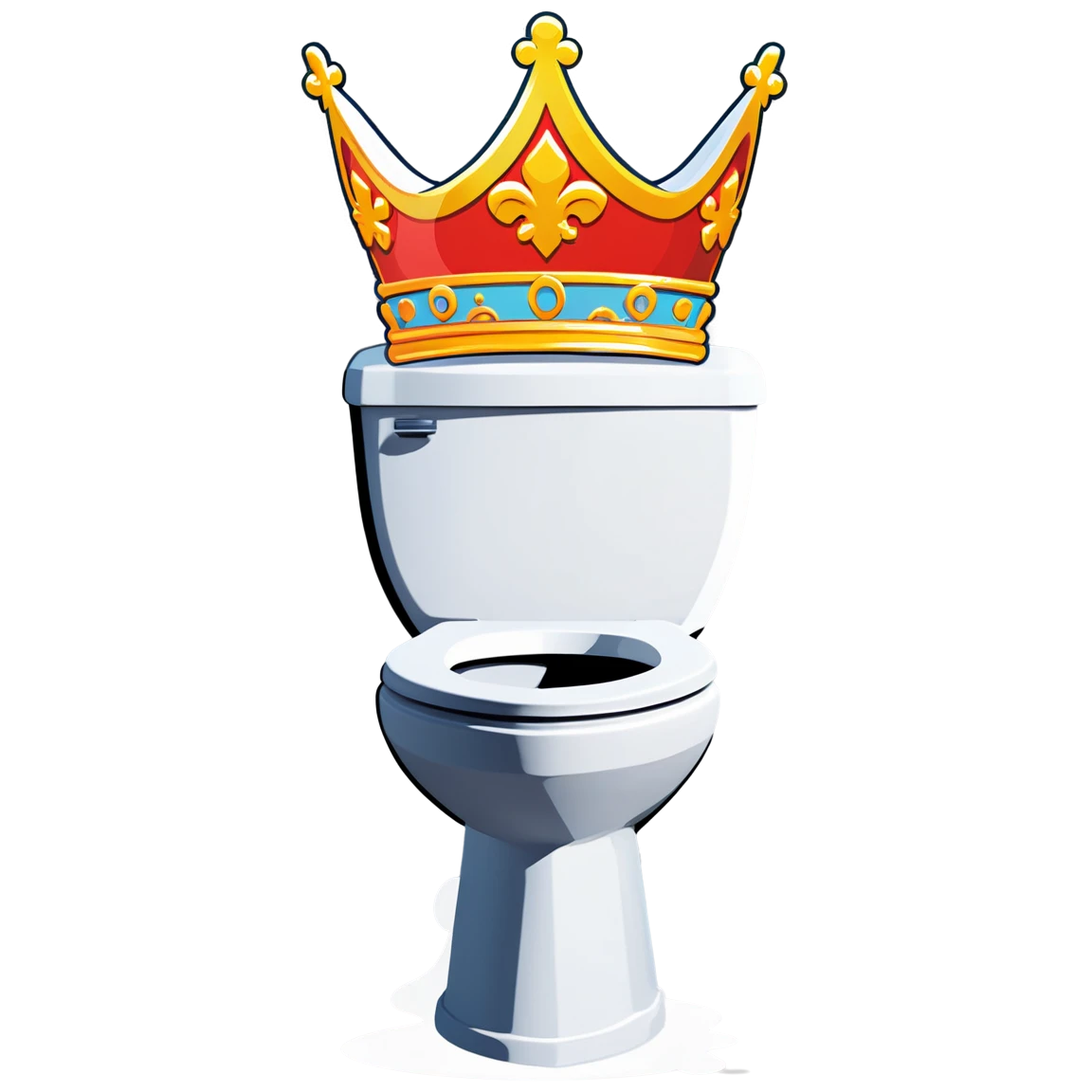 Skibidi Toilet with a crown, Skibidi Toilet sticker