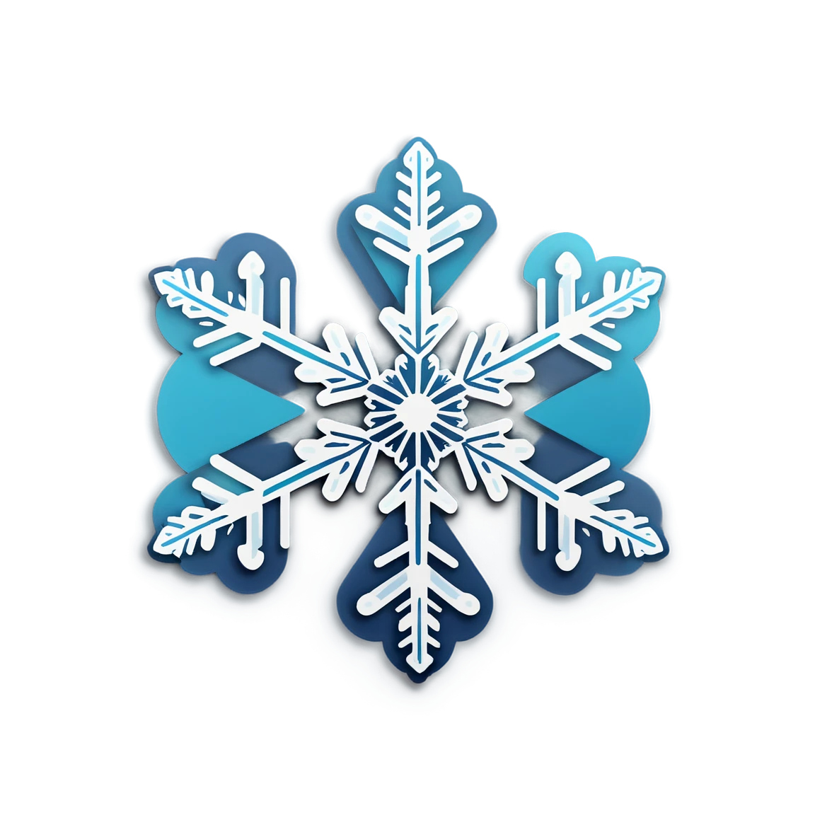 Snowflake pattern, snowflake sticker