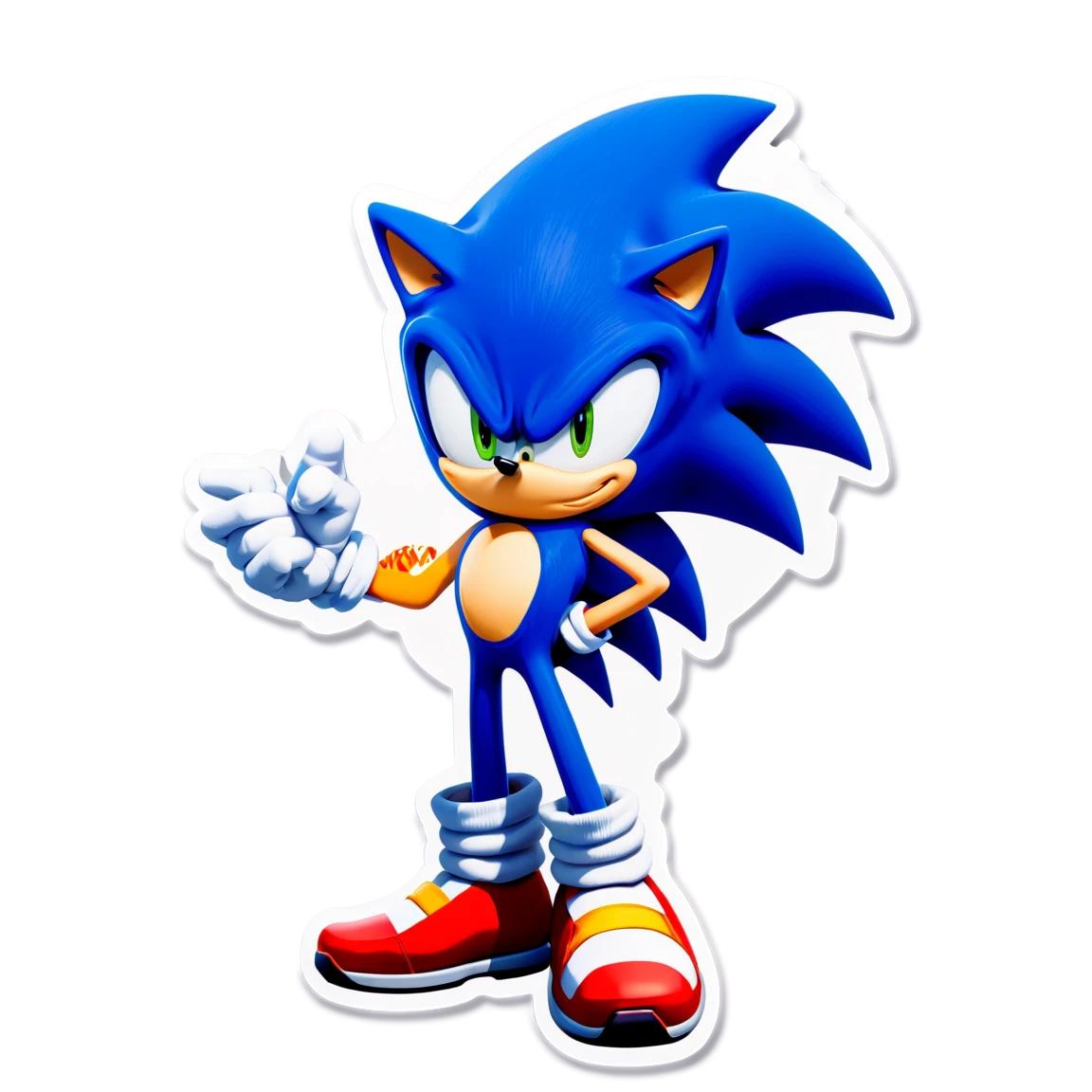 Sonic with Shadow, Sonic sticker