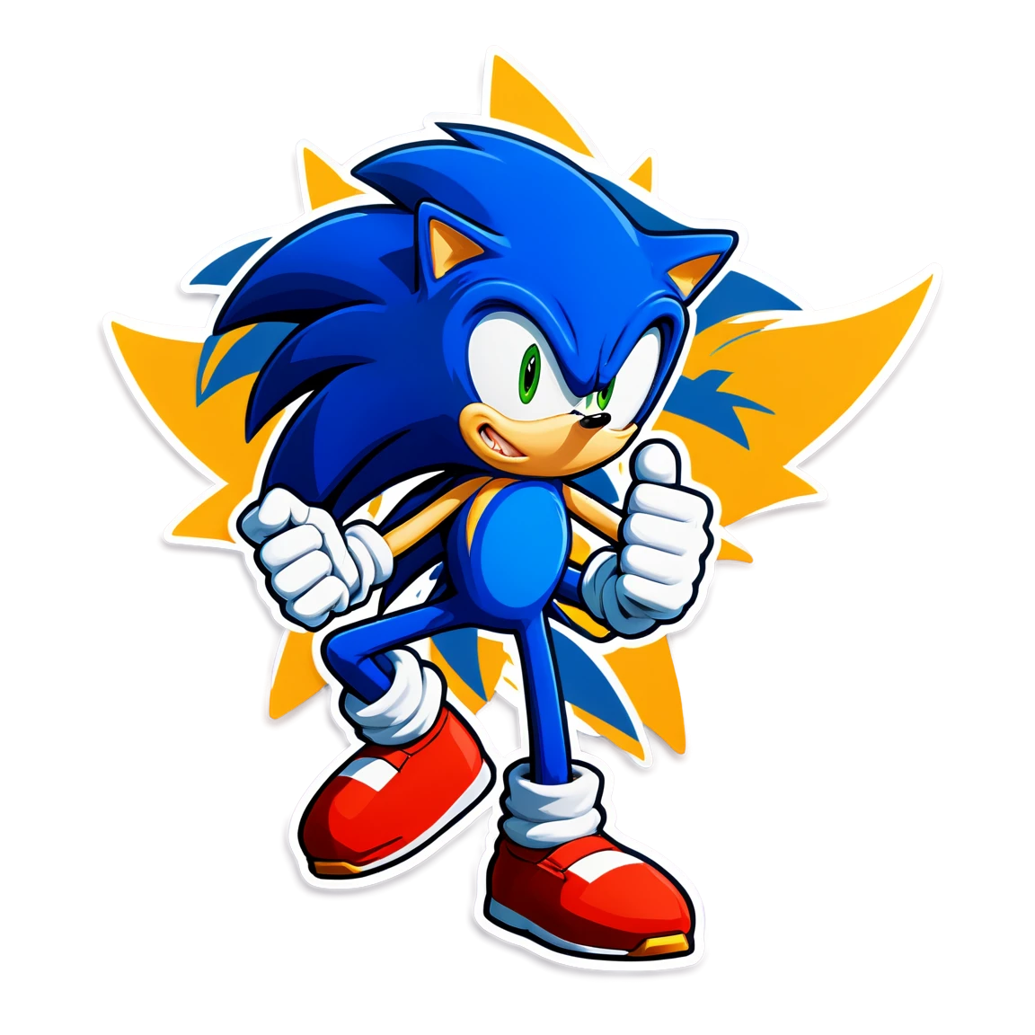 Sonic with Tails, Sonic sticker