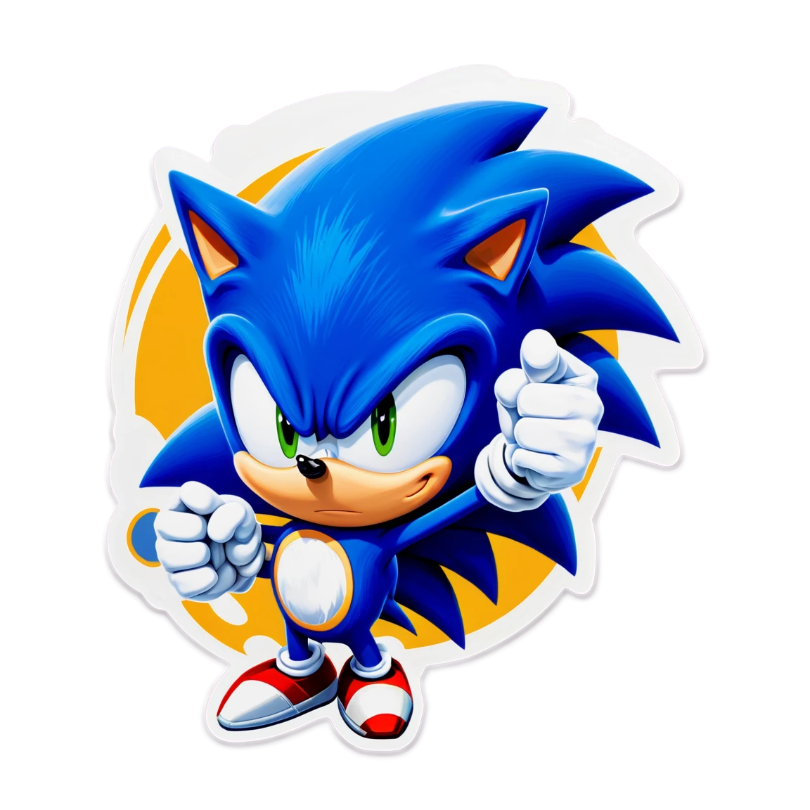 Sonic the Hedgehog high-speed, Sonic the Hedgehog sticker