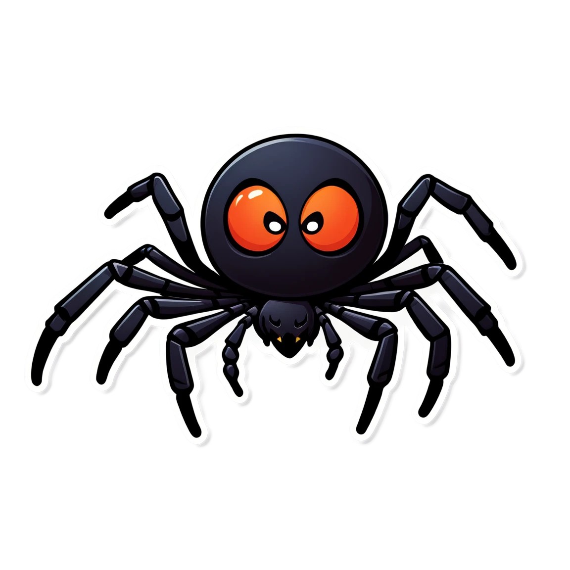 Cartoon style spider, spider sticker