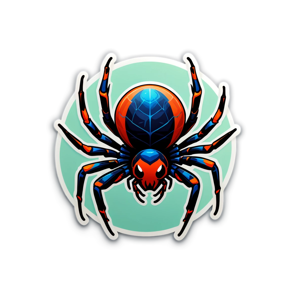 Realistic spider, spider sticker