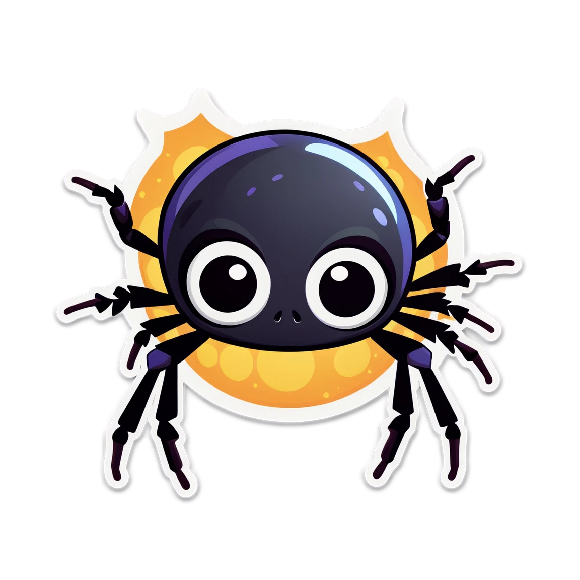 Cute spider, spider sticker