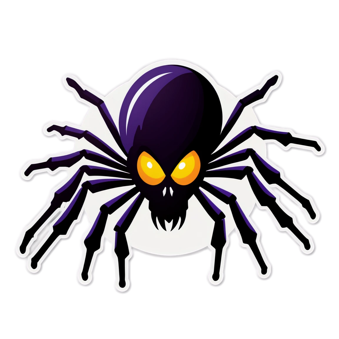 Scary spider, spider sticker