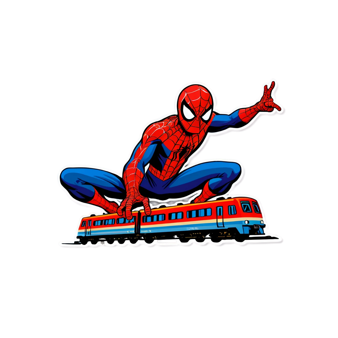 Spiderman hero, spider-man sticker, Spiderman sticker