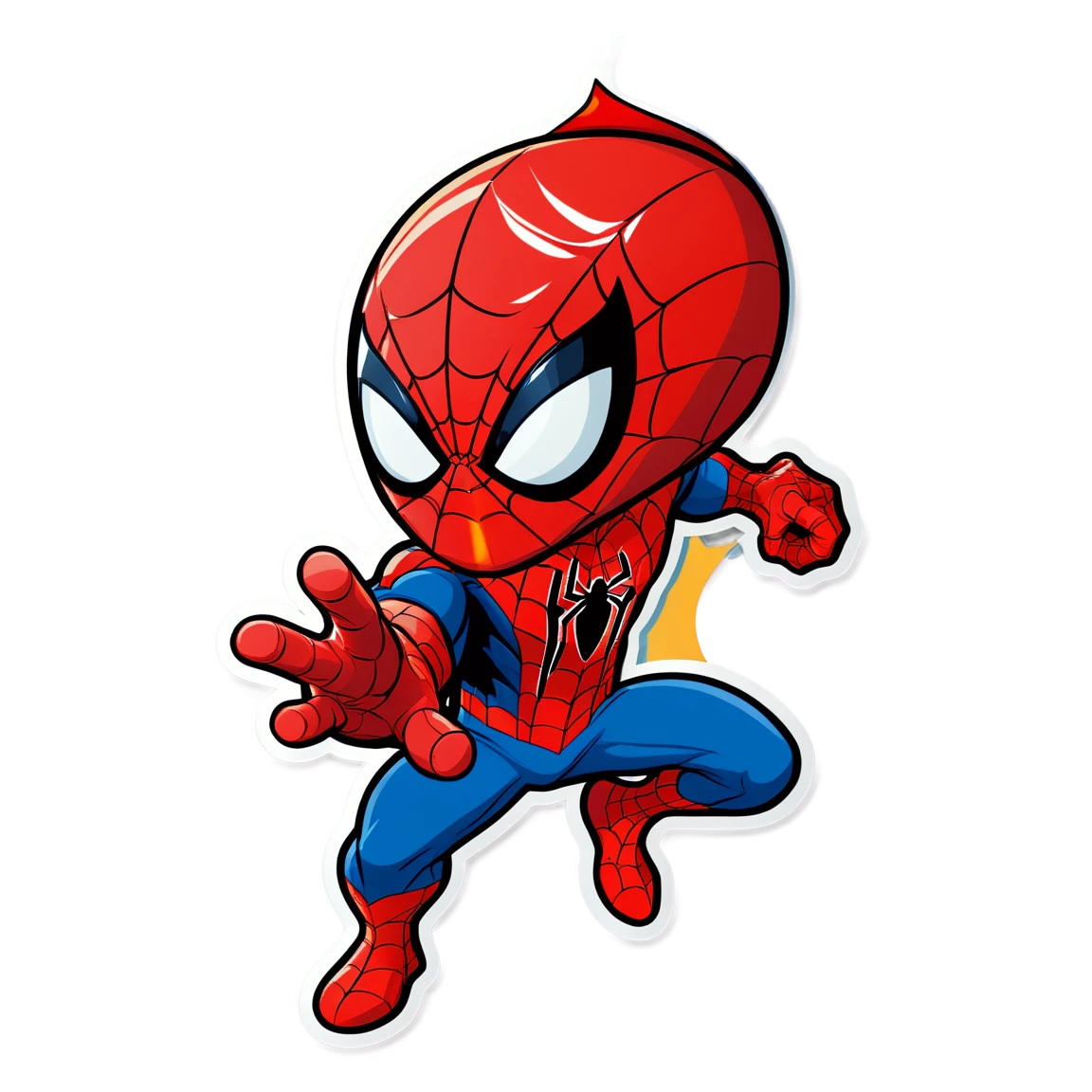 Spiderman hero, spider-man sticker, Spiderman sticker