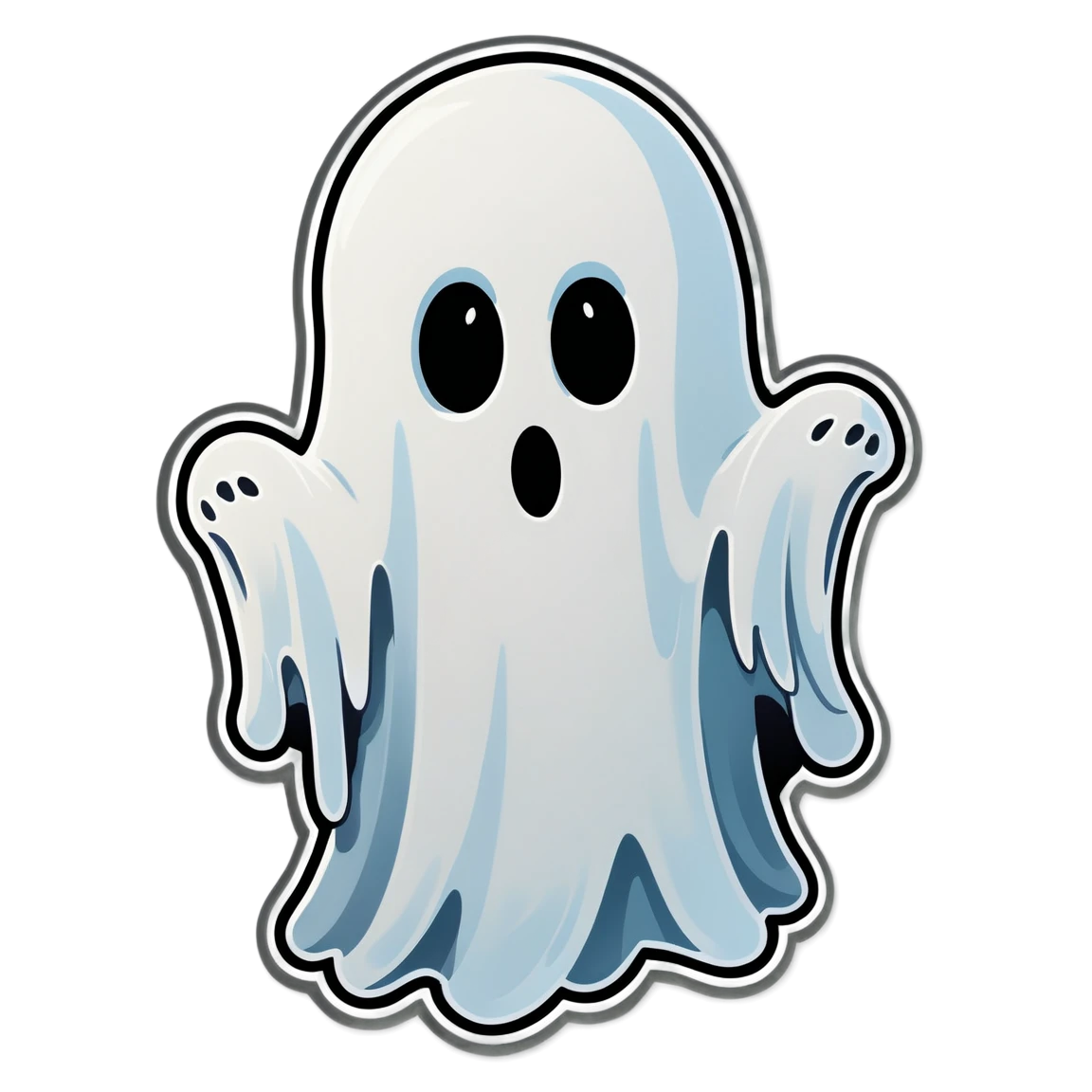 Spooky ghost, spooky sticker