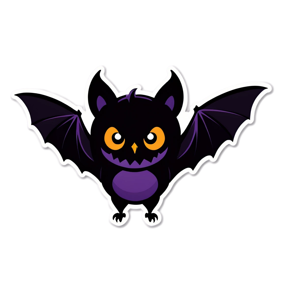 Spooky bat, spooky sticker