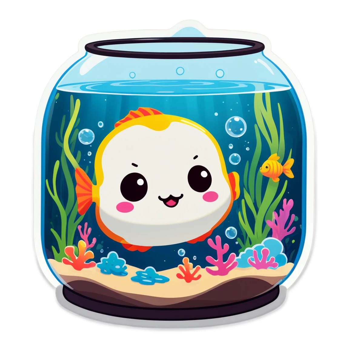 Fish squishmallow, cute squishmallow sticker, squishmallow sticker