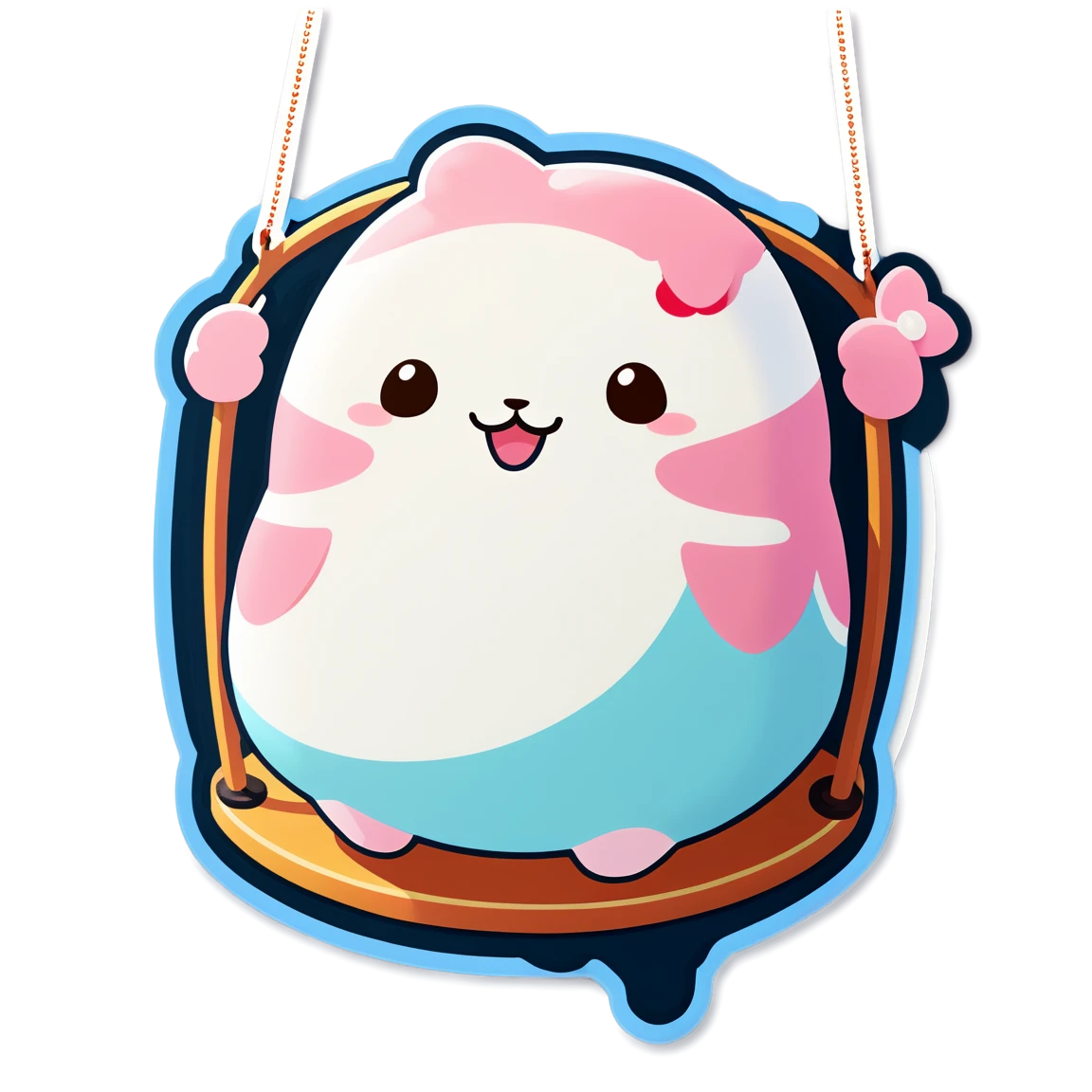 Pink squishmallow, cute squishmallow sticker, squishmallow sticker