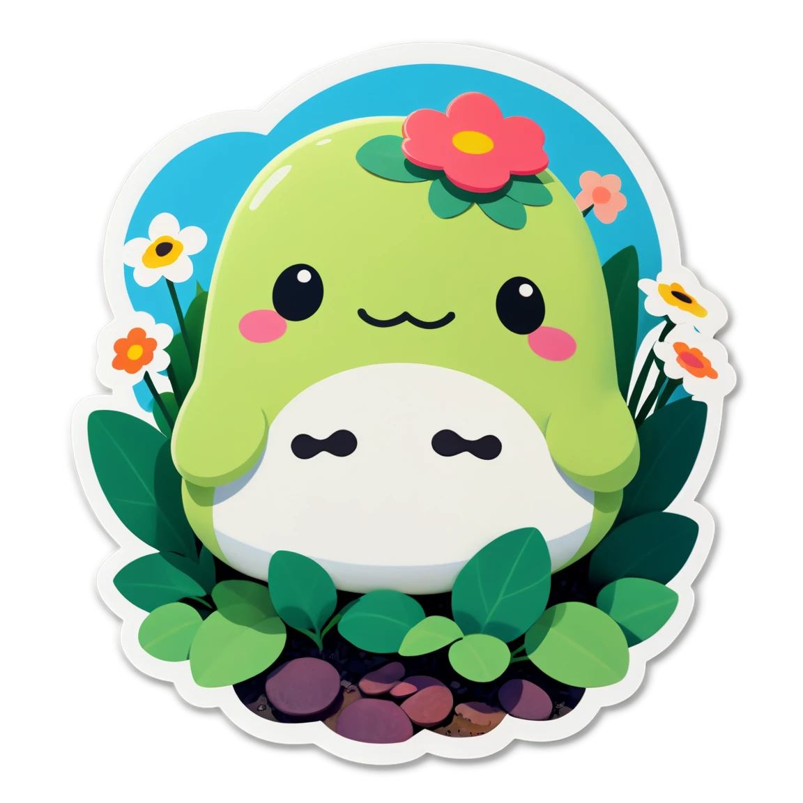 Green squishmallow, cute squishmallow sticker, squishmallow sticker