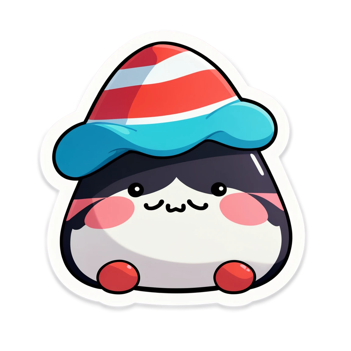 Black squishmallow, cute squishmallow sticker, squishmallow sticker