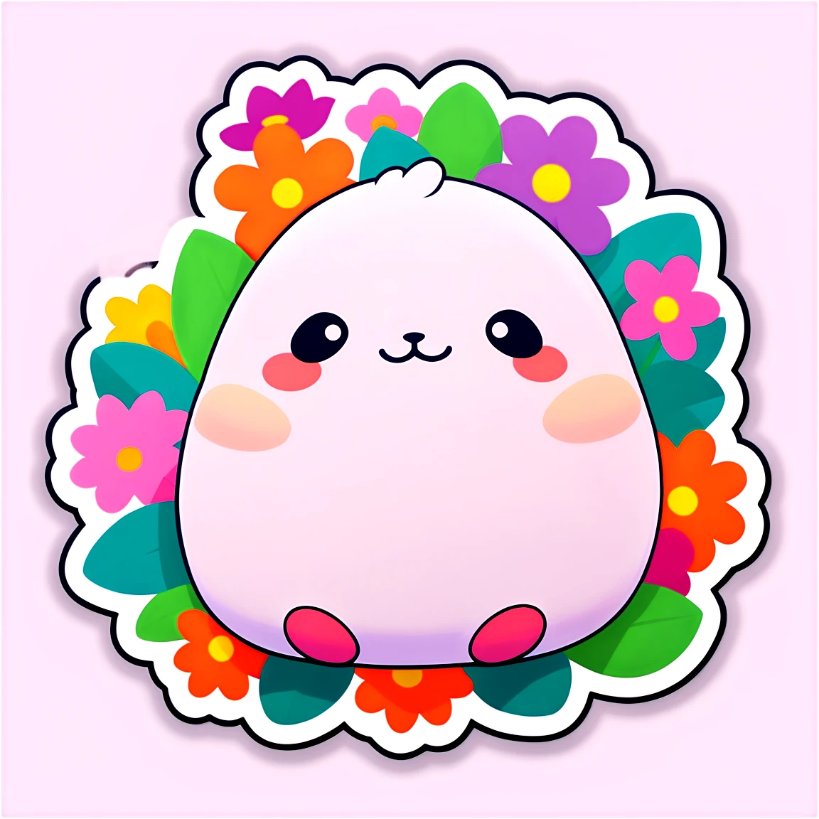 Colorful squishmallow, cute squishmallow sticker, squishmallow sticker