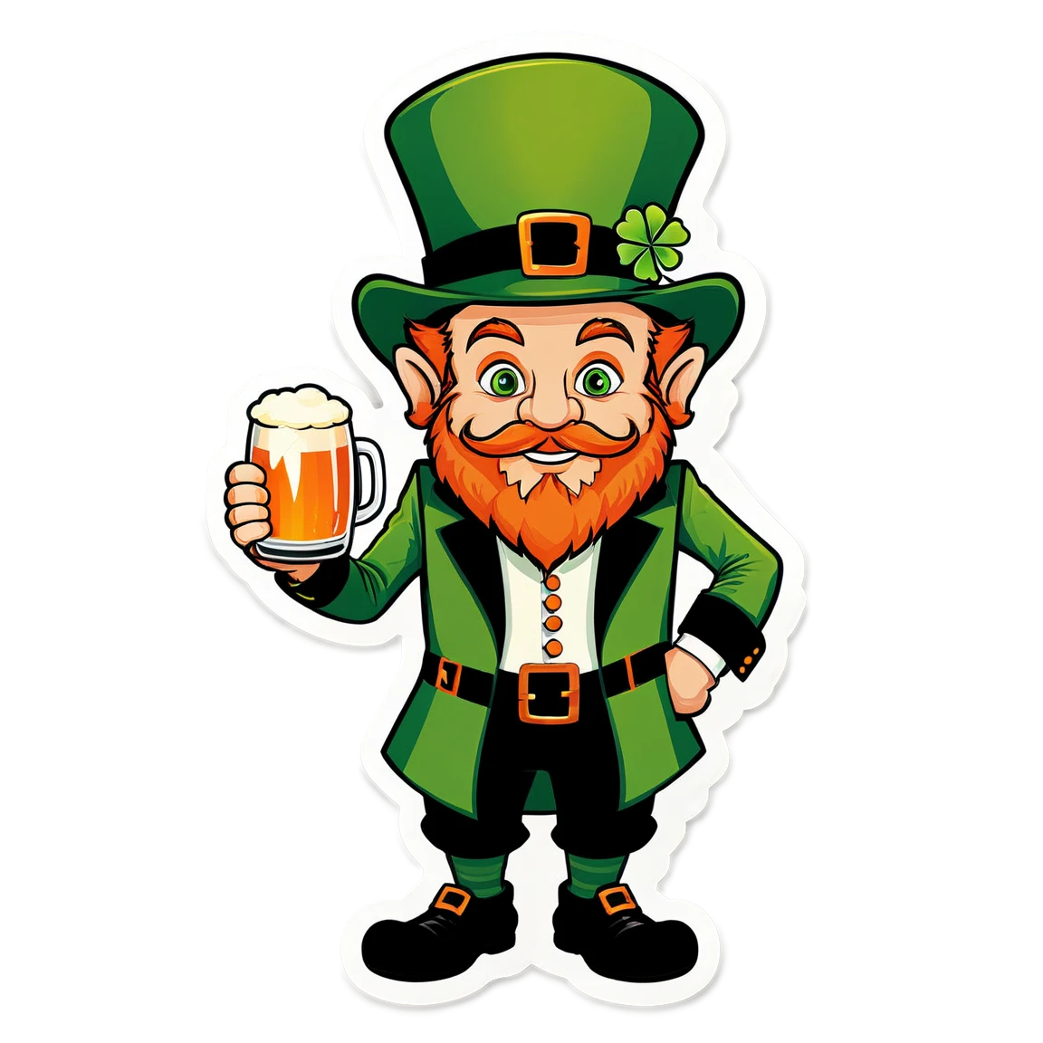 st patricks day stickers example