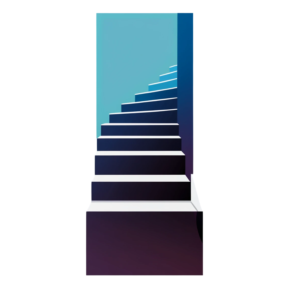 Stair sticker with abstract design, stair sticker