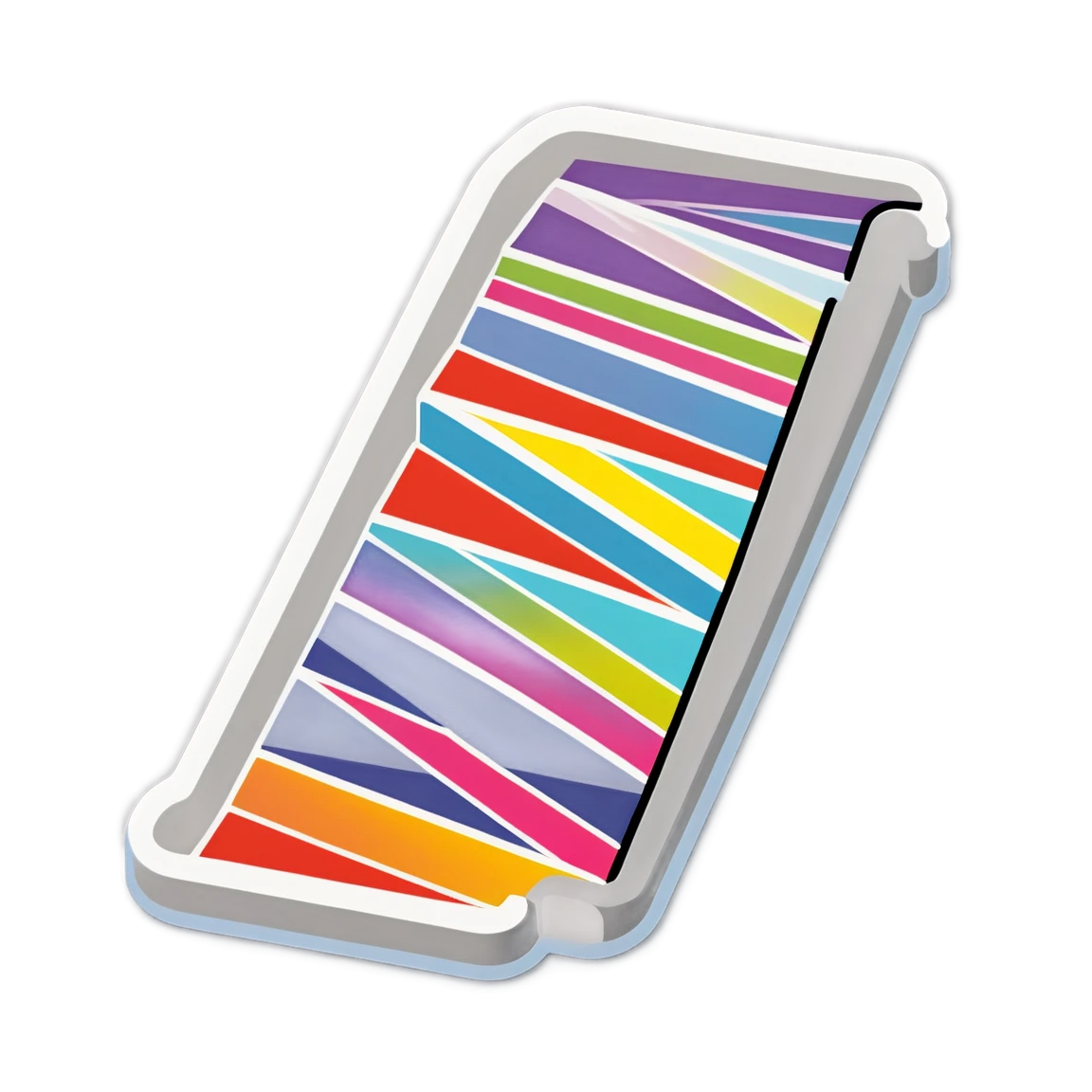 Stair sticker with colorful design, stair sticker