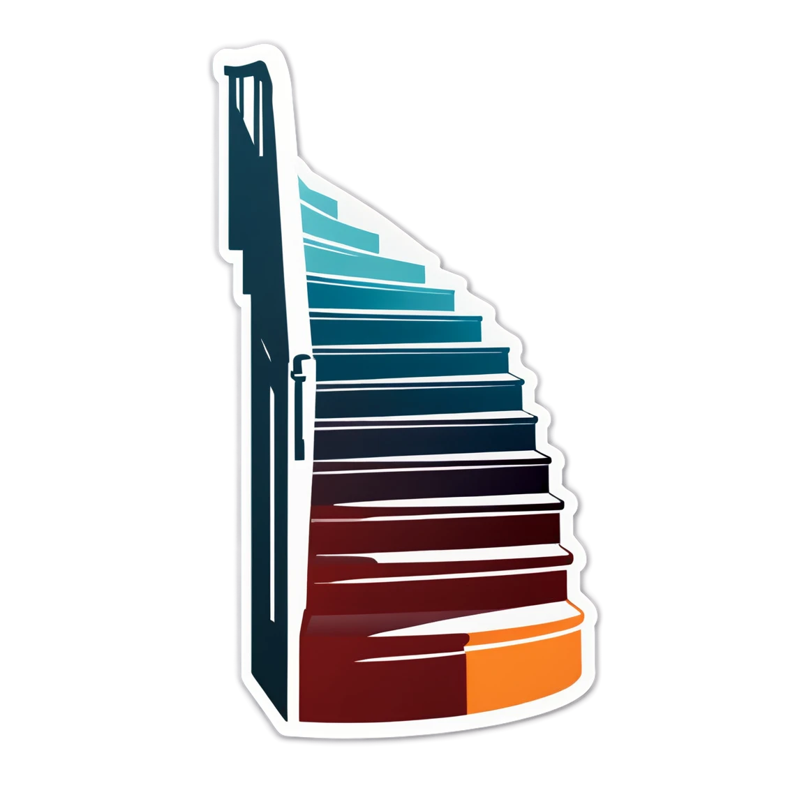 Stair sticker with minimalist style, stair sticker