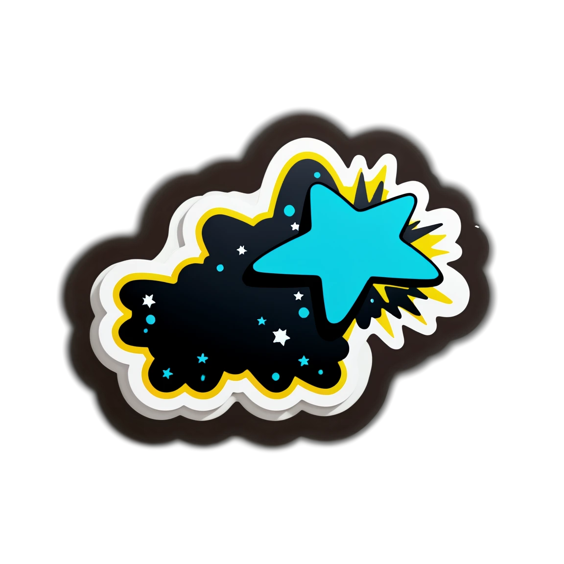 Stomp sticker with star effects