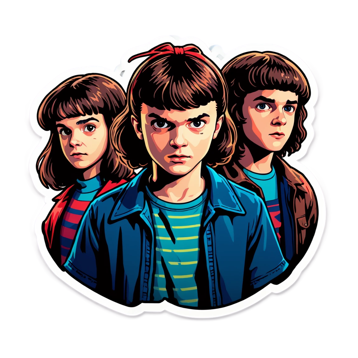 Stranger Things sticker with D&D, Stranger Things sticker