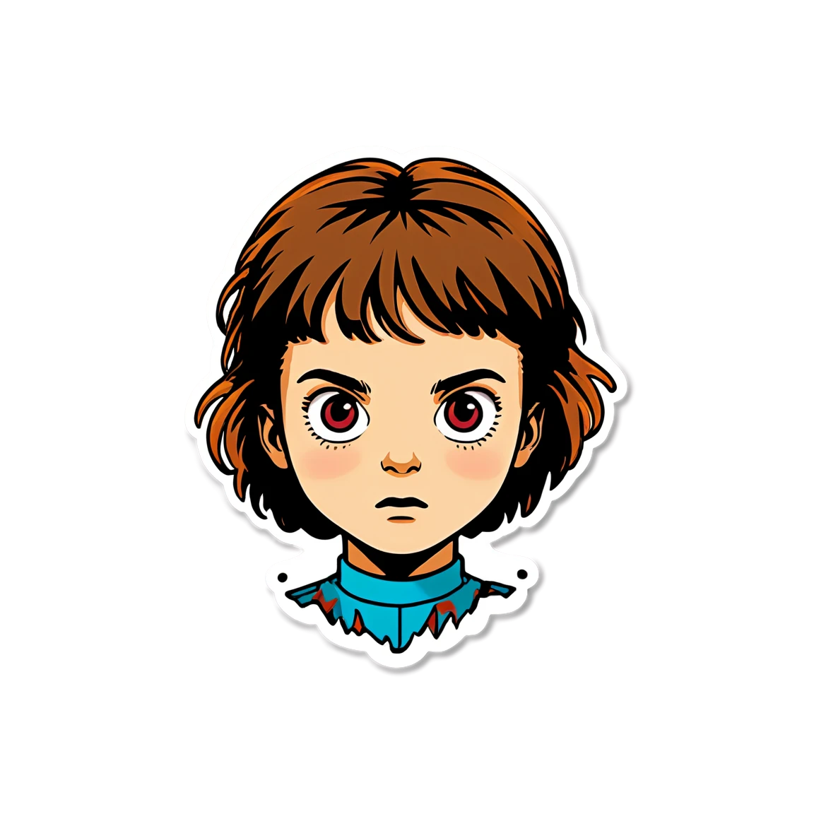 Stranger Things sticker with telekinesis, Stranger Things sticker