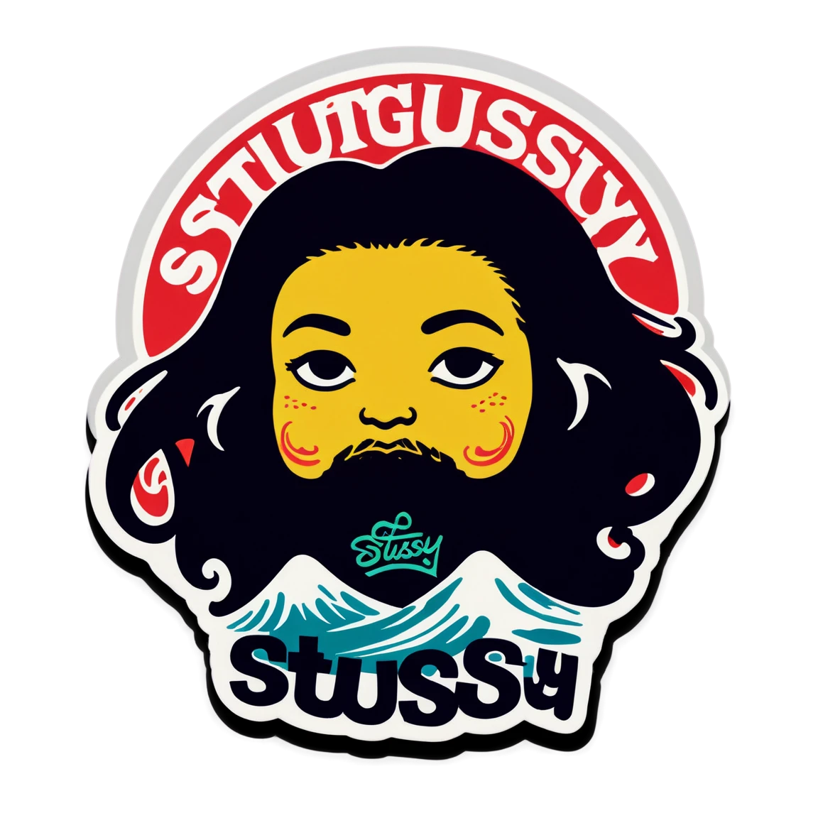 Stussy with vintage vibe, Stussy sticker