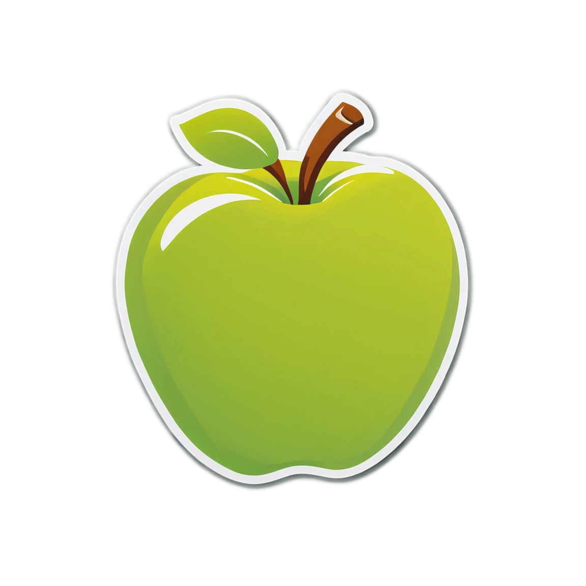 Teacher sticker with an apple