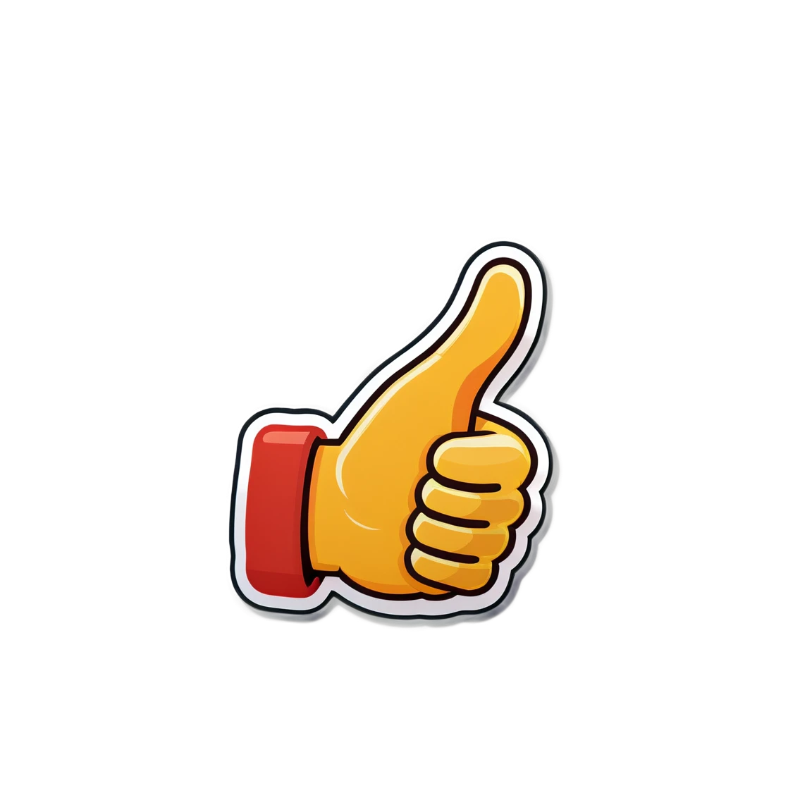 Teacher sticker giving a thumbs up