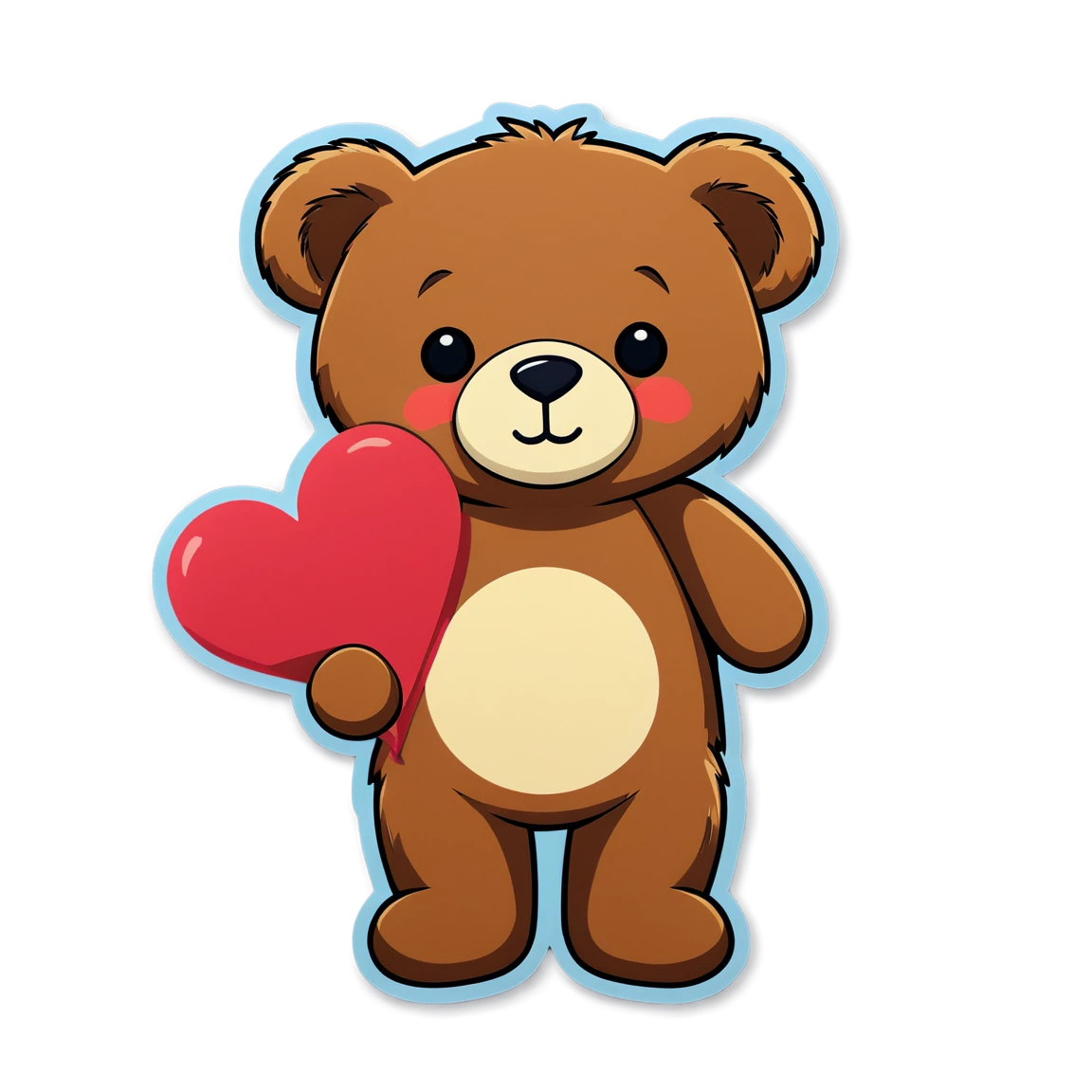 teddy bear stickers example