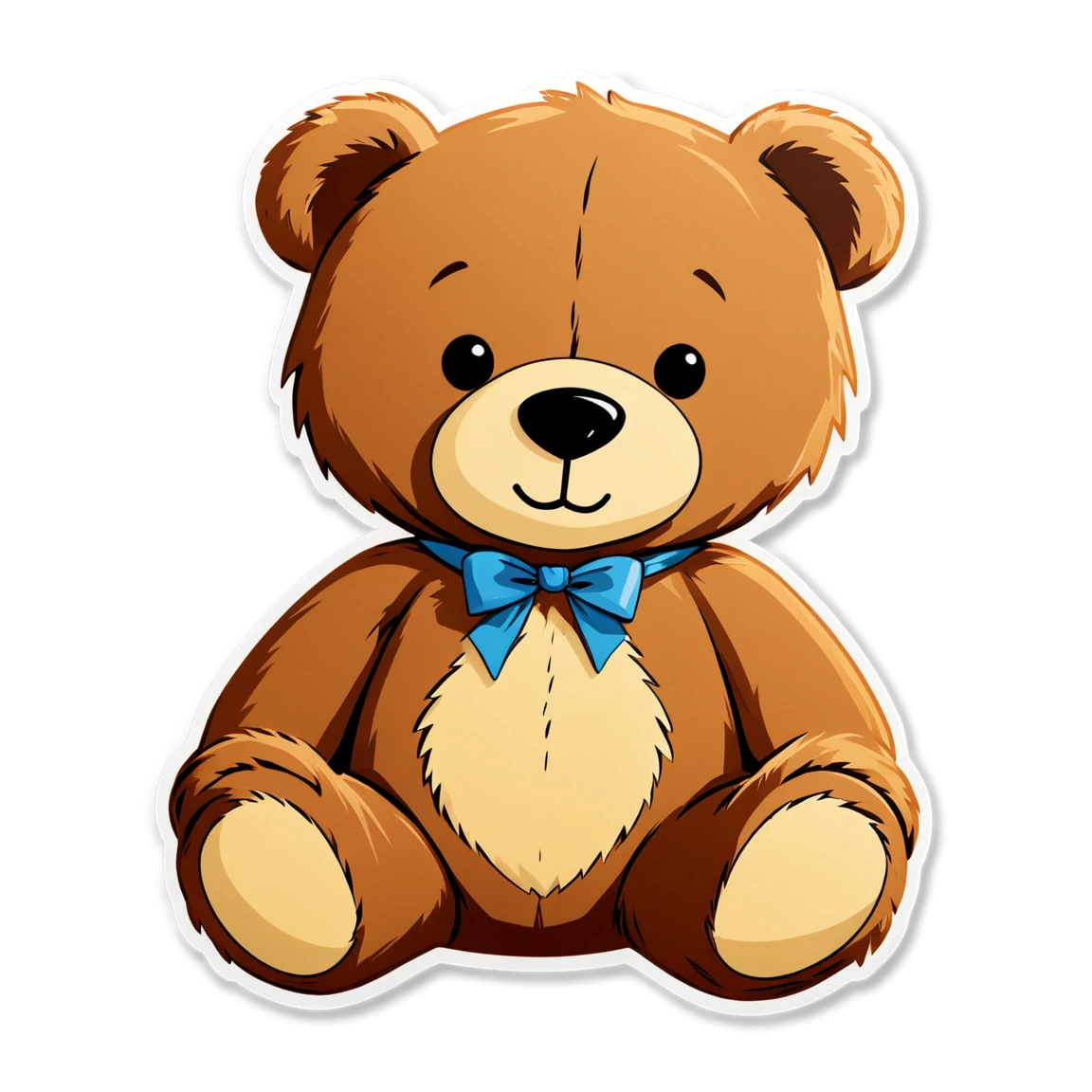 Teddy Bear sitting, Teddy Bear sticker