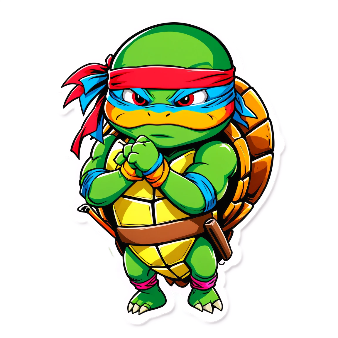 TMNT with bandana, TMNT sticker