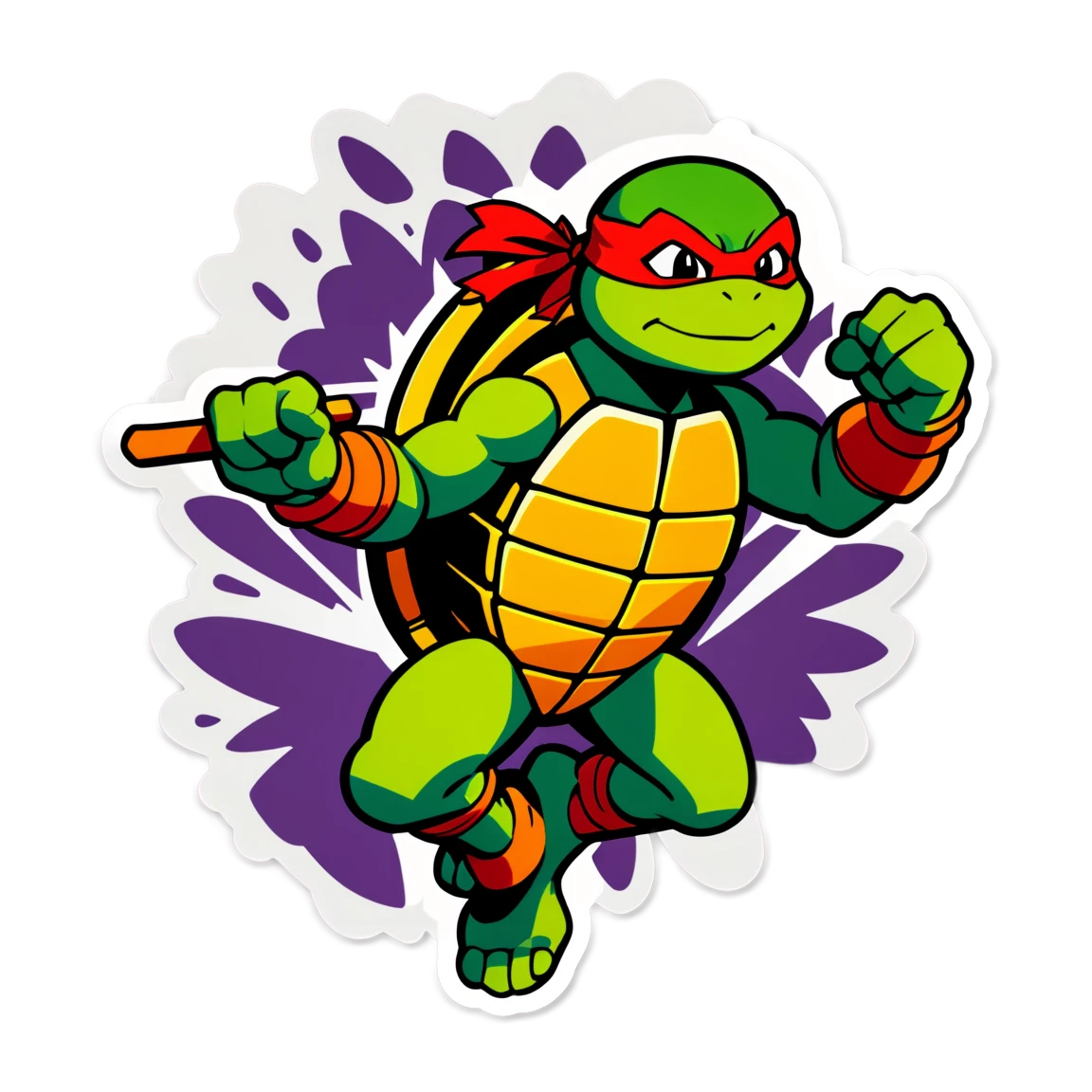 TMNT training, TMNT sticker