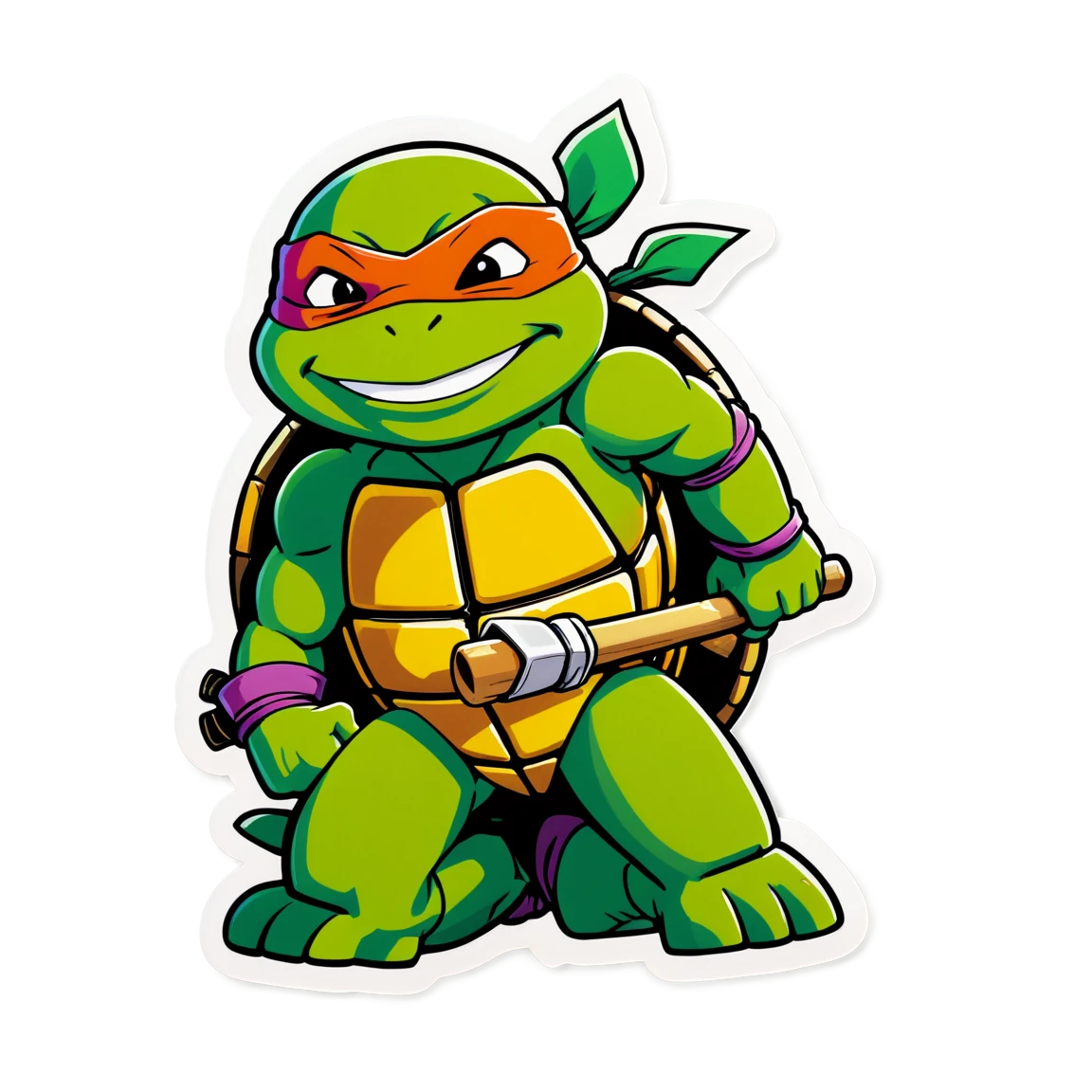 TMNT with April, TMNT sticker